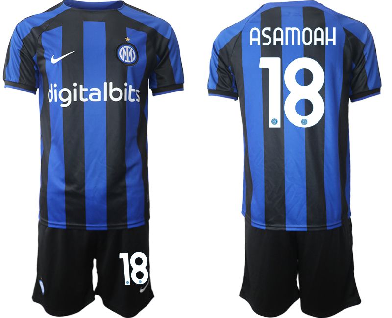 Men 2022-2023 Club Inter Milan home blue #18 Soccer Jersey